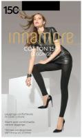 Легинсы Innamore Cotton Leggings, 150 den, размер 4, черный