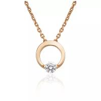 PLATINA jewelry Подвеска из красного золота со Swarovski Zirconia 03-3099-00-501-1110-38