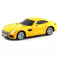 Машинка металлическая Uni-Fortune RMZ City 1:64 Mercedes-Benz GT S AMG 2018 (цвет желтый)