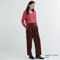 Вельветовые брюки со складками (широкий крой) UNIQLO