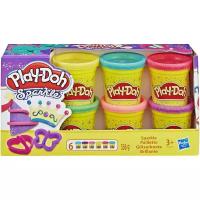 PLAY-DOH. Набор игровой 6 баночек Блестящая коллекция 3+