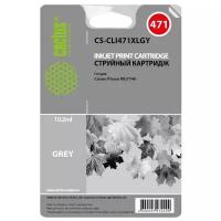 Cartridge ink Cactus CS-CLI471XLGY grey (10.8ml) for Canon TS5040/MG5740/MG6840/MG7740