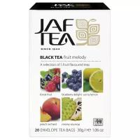 Чай черный Jaf Tea Platinum collection Fruit Melody ассорти в пакетиках, малина, клубника, 20 пак