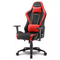 Sharkoon Skiller SGS2 Игровое кресло чёрно-красное (ткань, регулируемый угол наклона, механизм качания)