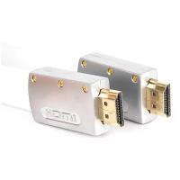 Кабель Aopen HDMI - HDMI (ACG568F-S), 10 м, белый/серебристый