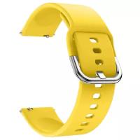Lyambda Универсальный силиконовый ремешок Avior для часов 20 mm, yellow