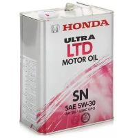 Синтетическое моторное масло Honda Ultra LTD 5W30 SN, 4 л, 1 шт