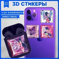 Наклейки на телефон 3D стикер на чехол Винкс Winx v3