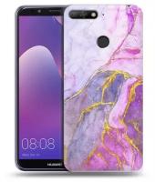 Дизайнерский силиконовый чехол для Хуавей Y6 Прайм 2018 / Huawei Y6 Prime 2018