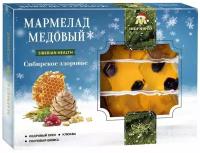 Мармелад Marmeco Сибирское Здоровье медовый со вкусом кедровый орех-клюква-сосновые шишки, 200г