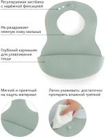 Happy Baby Нагрудник Basic Baby plastic bib