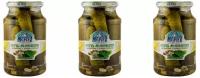 Меленъ Овощные консервы Огурцы маринованные Меленковские с зеленью и чесноком, 900 г, 3 шт