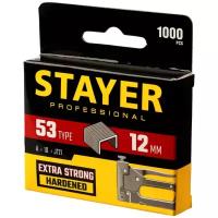 Скобы для степлера STAYER узкие тип 53 12 мм 1000 шт. 3159-12