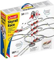 Конструктор серпантин Skyrail Race с 2 машинками 187 деталей, 10 метров Quercetti