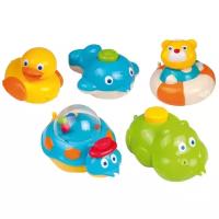 Игрушки для ванны детские Canpol Babies, 5 фигурок, с 6 месяцев /плавающие игрушки для купания/детская развивающая игрушка/набор для купания/конструктор для детей/для бассейна/для игры в ванной/игрушки для ванной детские набор/аксессуар для купания