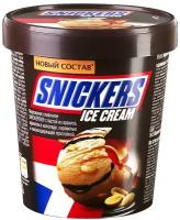 Мороженое сливочное Snickers с арахисом в шоколаде, карамелью и какаосодержащей прослойкой 8,5%