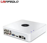 Видеорегистратор 4 Канала USAFEQLO Xmeye Pro / 4CH 1080N AHD CVI TVI CVBS 1080P / NVR для AHD Аналоговых Камер