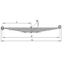 Рессора М-432,2715,27151 задняя (9 листов) L=1243мм ЧМЗ 432-2912012