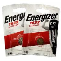 Батарейка Energizer CR1632, 2 уп., в упаковке: 1 шт