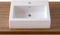 Накладная раковина в ванную Lavinia Boho Bathroom Sink 33311014: умывальник из фарфора 50,5 см, прямоугольный, цвет глянцевый белый