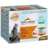Влажный корм для кошек Almo Nature HFC Natural Light Meal, с курицей, с тунцом