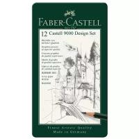 Faber-Castell Набор чернографитовых карандашей Castell 9000, 12 шт (119064) зеленый 12 шт