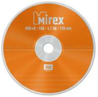 Диск DVD+R Mirex 4,7GB, 16x, комплект 50шт, BULK-спайка (UL130013A1T)