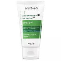 Vichy интенсивный шампунь-уход Dercos Anti-Dandruff против перхоти для нормальных и жирных волос, 50 мл