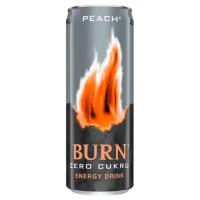 Энергетический напиток Burn Peach Zero, 0.449 л