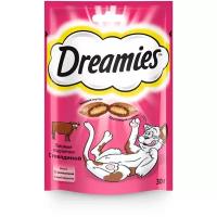 Лакомство Dreamies для кошек, говядина, 30 г