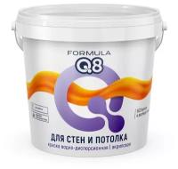 Краска воднодисперсионная, Formula Q8, интерьерная, матовая, 1.5 кг