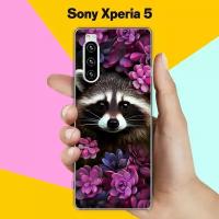 Силиконовый чехол на Sony Xperia 5 Енот / для Сони Иксперия 5