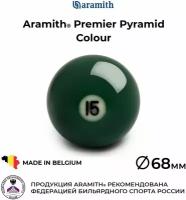 Бильярдный шар 68 мм Арамит Премьер Пирамид №15 / Aramith Premier Pyramid Colour №15 68 мм зеленый 1 шт