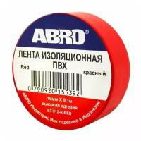 Изолента Красная Abro Et-912 ABRO арт. ET-912-RD