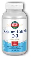 KAL Calcium Citrate D-3 (Цитрат кальция D-3) 1000 мг 180 таблеток (KAL)