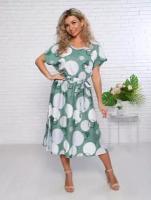 Платье Инсар Текстиль, размер 58, зеленый