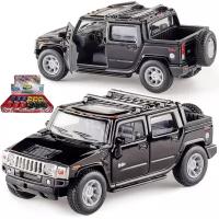 Машинка игрушка металлическая 1:40 2005 Hummer H2 SUT / Хаммер KT5097D инерционная / Черный