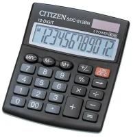 Калькулятор настольный Citizen SDC-812BN (12-разрядный) черный (SDC-812BN/NR)