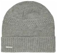 Шапка с отворотом SEEBERGER 18298-0 TURN-UP BEANIE (серый)