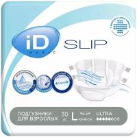 Подгузники для взрослых iD Slip Basic, размер L, 30 шт