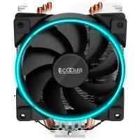 Кулер для процессора PCcooler GI-X3, серебристый/черный/синяя подсветка