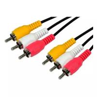 Кабель 5bites 3 x RCA - 3 x RCA (AC3R), 1 м, черный