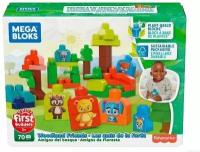 Конструктор для малышей Блоки Лесные друзья Fisher-Price Mattel Mega Bloks 70 шт