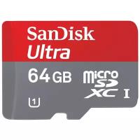 Карта памяти SanDisk Ultra microSDXC Class 10 UHS Class 1 30MB/s + SD adapter