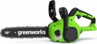 Пила цепная аккумуляторная Greenworks GD24CS30, 24V, 30см, б/щ (АКБ 4АЧ и ЗУ)