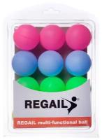 Шарики для настольного тенниса Junfa цветные, 12 шт в наборе. 6678S
