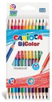 Карандаши цветные Carioca Bicolor 42991 24 цвета картонная коробка
