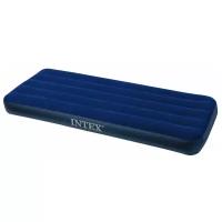 Кровать Intex Classic Downy 76*191*22см флок, синий 68950