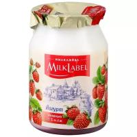 MilkLabel йогурт земляника 2.5%, 150 г