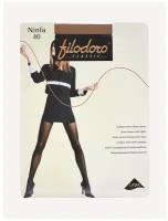 Колготки Filodoro Classic Ninfa, 40 den, размер 4, бежевый, синий